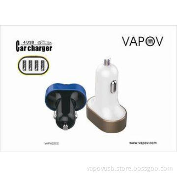 6.4 A Intelligent 4 Port USB Car Charger for  Apple /  Sams